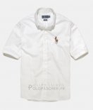 Ralph Lauren Homme Corte Chemise Pony Polo Blanc