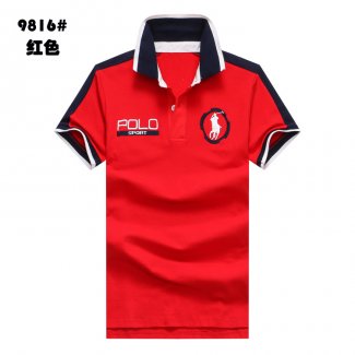Ralph Lauren Homme Polo Sport 9816 Pony Polo Rouge