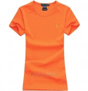 Ralph Lauren Femme Mesh Polo T-shirt Orange
