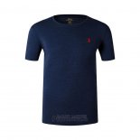 Ralph Lauren Homme T-Shirt Round Neck Bleu Sombre