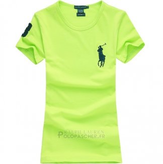 Ralph Lauren Femme Pony Polo T-shirt Water Vert