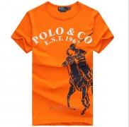 Ralph Lauren Homme T-shirt Est 1967 Pony Polo Orange