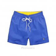Ralph Lauren Homme Shorts Lacing Mesh Polo Bleu