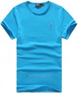 Ralph Lauren Homme Mesh Polo T-shirt Bleu Ciel