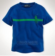 Ralph Lauren Enfant Mesh Polo T-shirt Bleu Vert