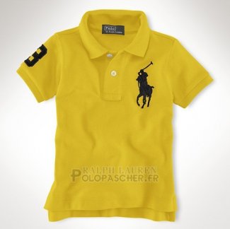 Ralph Lauren Enfant Pony Polo Jaune Noir