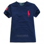 Ralph Lauren Enfant Pony Polo T-shirt Bleu Acier