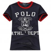 Ralph Lauren Enfant T-shirt Athl Dept Bleu Acier