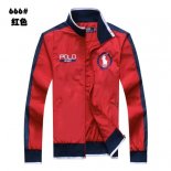 Ralph Lauren Homme Polo 666 Vestes Full Zip Rouge