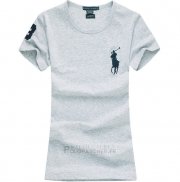 Ralph Lauren Femme Pony Polo T-shirt Gris1
