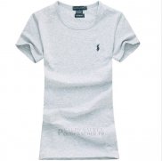 Ralph Lauren Femme Mesh Polo T-shirt Gris