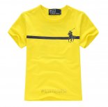 Ralph Lauren Enfant Mesh Polo T-shirt Jaune