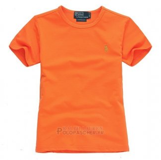Ralph Lauren Enfant Mesh Polo T-shirt Orange2