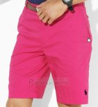 Ralph Lauren Homme Casual Short Pants Belt Pocket Pony Polo Rose