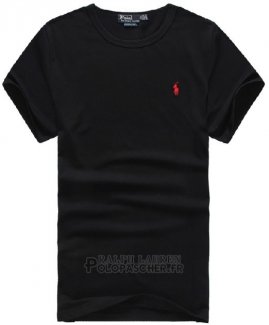 Ralph Lauren Homme Mesh Polo T-shirt Noir