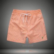 Ralph Lauren Homme Shorts Lacing Mesh Polo Stripe Orange