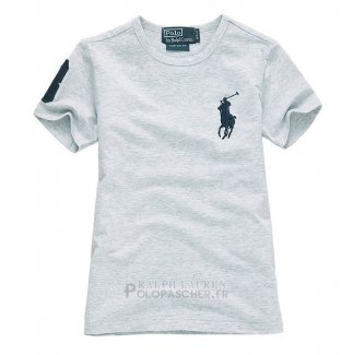 Ralph Lauren Enfant Pony Polo T-shirt Gris
