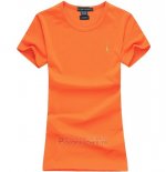 Ralph Lauren Femme Mesh Polo T-shirt Orange
