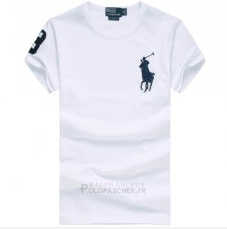 Ralph Lauren Homme Pony Polo T-shirt Blanc