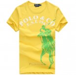 Ralph Lauren Homme T-shirt Est 1967 Pony Polo Jaune
