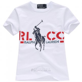 Ralph Lauren Enfant T-shirt Rlco Blanc