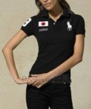 Ralph Lauren Femme Flag Polo Japan Noir