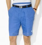 Ralph Lauren Homme Casual Short Pants Belt Pocket Pony Polo Bleu