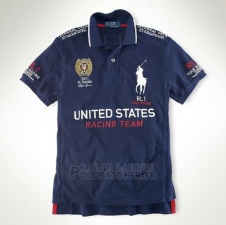 Ralph Lauren Homme City Polo Racing United States Fonce Bleu