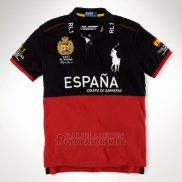 Ralph Lauren Homme Flag Polo Racing Espana Noir Rouge