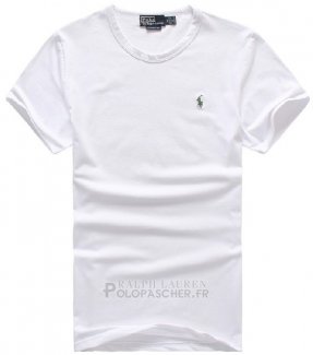 Ralph Lauren Homme Mesh Polo T-shirt Blanc
