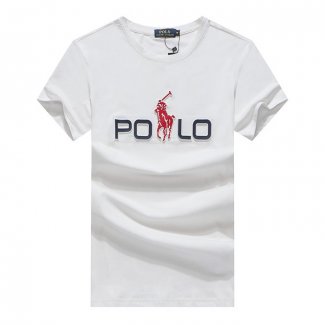 Ralph Lauren Homme Polo 388 Courte T-Shirt Blanc