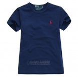 Ralph Lauren Enfant Mesh Polo T-shirt Bleu Acier