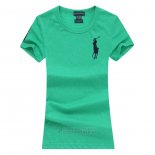 Ralph Lauren Femme Pony Polo T-shirt Vert