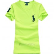 Ralph Lauren Femme Pony Polo T-shirt Water Vert