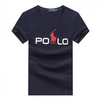 Ralph Lauren Homme Polo 388 Courte T-Shirt Sombre Bleu