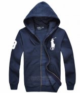 Ralph Lauren Homme Sweatshirts Pony Polo Full Zip Bleu Acier1