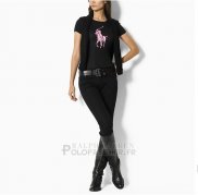 Ralph Lauren Femme Slim Fit Pony Polo Hope T-shirt Noir