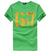 Ralph Lauren Homme T-shirt Number 67 Vert