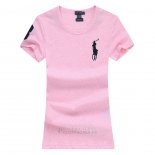 Ralph Lauren Femme Pony Polo T-shirt Misty Rose