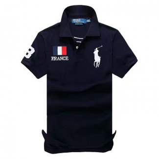 Ralph Lauren Homme Flag Polo Francia Sombre Bleu