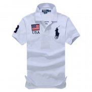 Ralph Lauren Homme Flag Polo USA Blanc