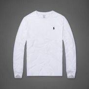 Ralph Lauren Homme Mesh Polo T-Shirt Longue Round Neck Blanc