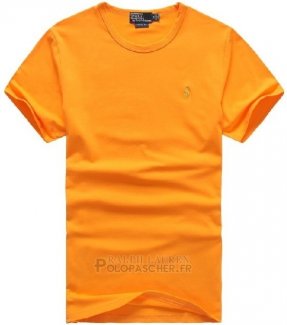 Ralph Lauren Homme Mesh Polo T-shirt Orange