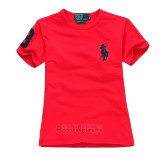 Ralph Lauren Enfant Pony Polo T-shirt Rouge