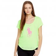 Ralph Lauren Femme Pony Polo T-shirt Clair Vert