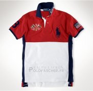 Ralph Lauren Homme Flag Polo United States Rouge Blanc