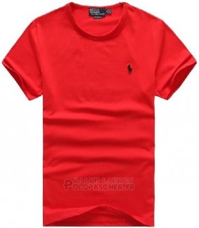 Ralph Lauren Homme Mesh Polo T-shirt Rouge