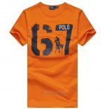 Ralph Lauren Homme T-shirt Number 67 Orange