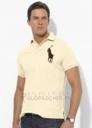 Ralph Lauren Homme Classic Fit Pony Polo Marron Logo Apricot