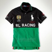 Ralph Lauren Homme Flag Polo Rl Racing Noir Vert